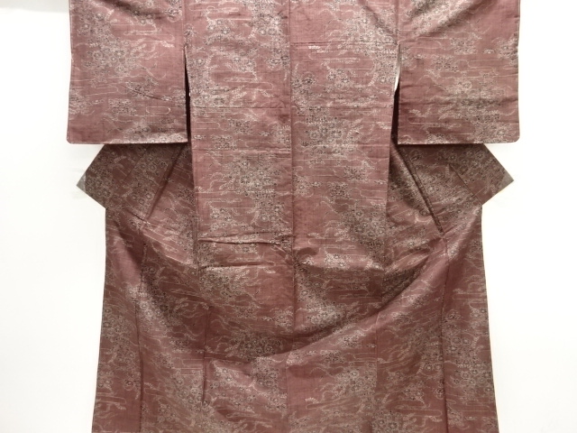 JAPANESE KIMONO / UNUSED TSUMUGI 